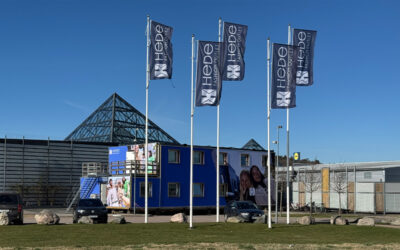 Hede Fashion Outlet: Byggbodar blev varumärkesyta