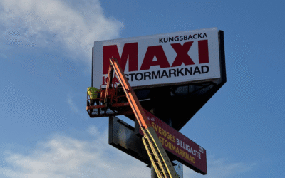 Service och nya fronter hos ICA Maxi Kungsbacka – vi ser till att ni syns!